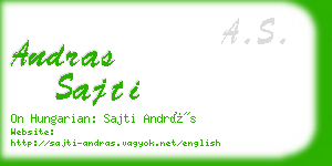 andras sajti business card